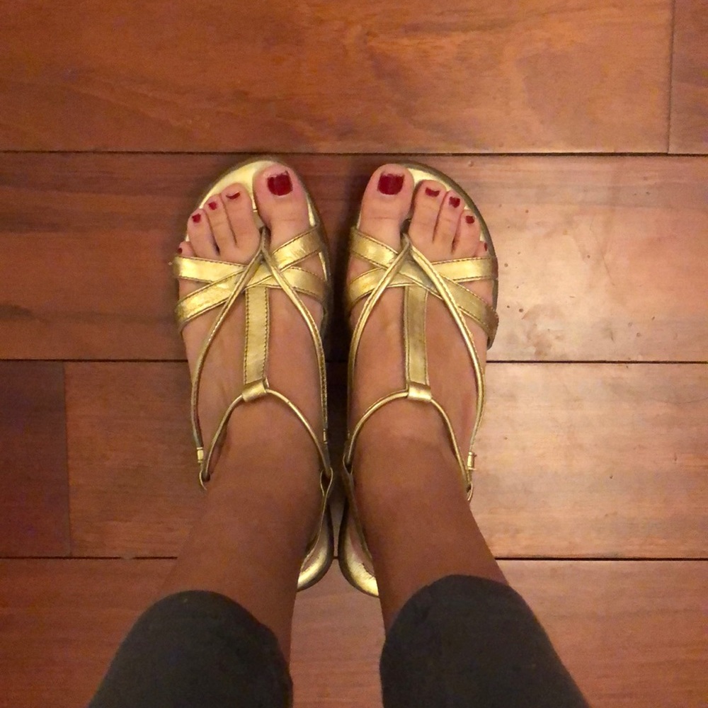 Sexy Born gold sandals